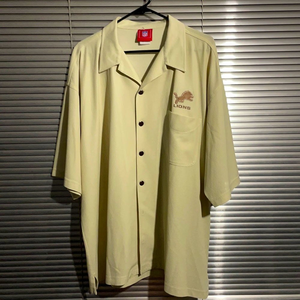 2005 NFL DETROIT LIONS SHORT-SLEEVE BUTTON DOWN